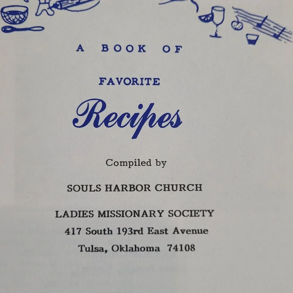 Vintage Our Daily Bread Cookbook Souls Harbor Church Spiral 1982 Tulsa OK